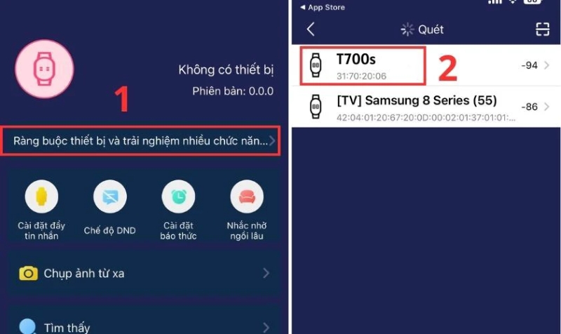 Cách kết nối đồng hồ thông minh T700S với điện thoại - 4