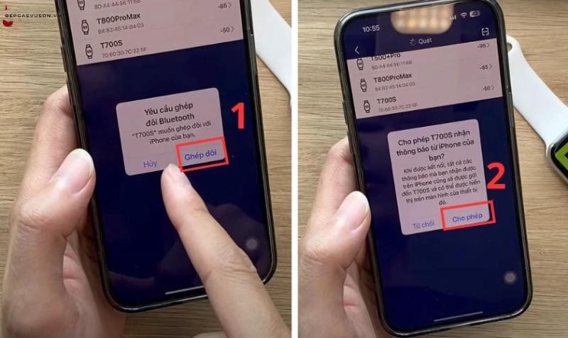 Cách kết nối đồng hồ thông minh T700S với điện thoại - 5