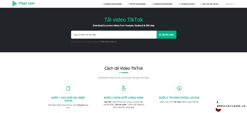 Cách tải video TikTok không logo trên máy tính với YTop1