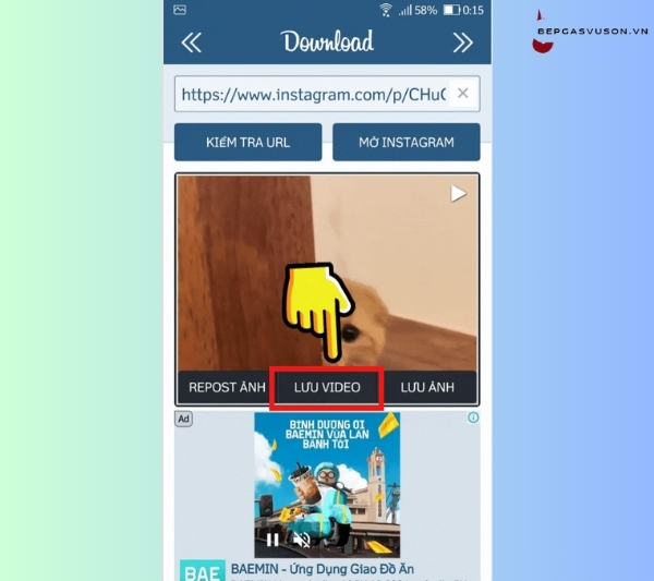 Cách tải video trên Instagram về điện thoại Android - 5