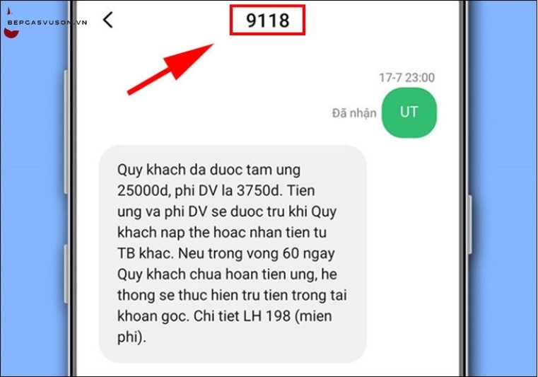 Cách ứng tiền Viettel khi còn nợ qua tổng đài 9118