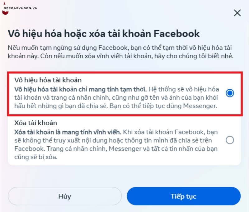 Cách vô hiệu hóa Facebook tạm thời - 8