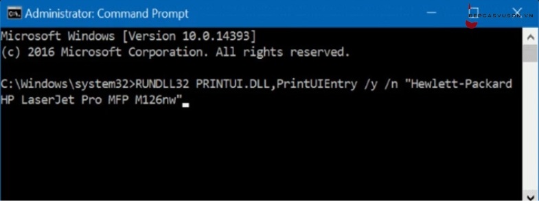 Đặt máy in mặc định qua Command Prompt win 10 - 2