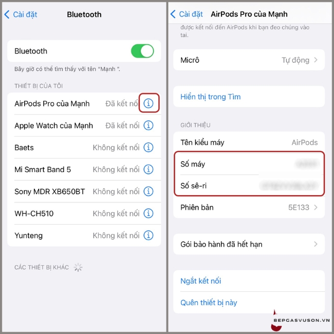 Hướng dẫn check IMEI AirPods qua Bluetooth - 2