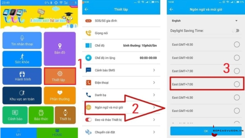Hướng dẫn chỉnh giờ trên đồng hồ thông minh trẻ em - 1