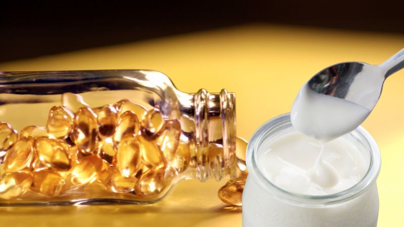 Vitamin E và sữa chua không đường giúp giảm nếp nhăn và tăng cường độ ẩm cho da