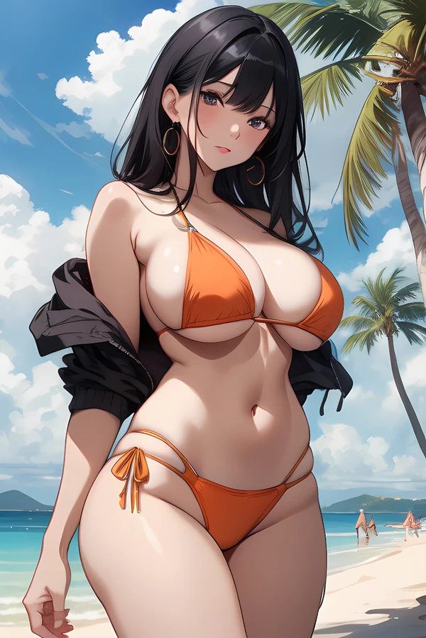 Anime bikini tóc dài