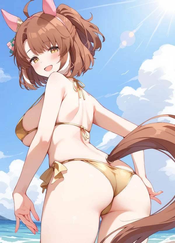 Bikini anime nhìn từ phía sau