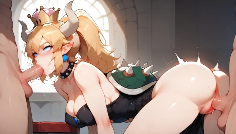 bowsette hentai dâm dục