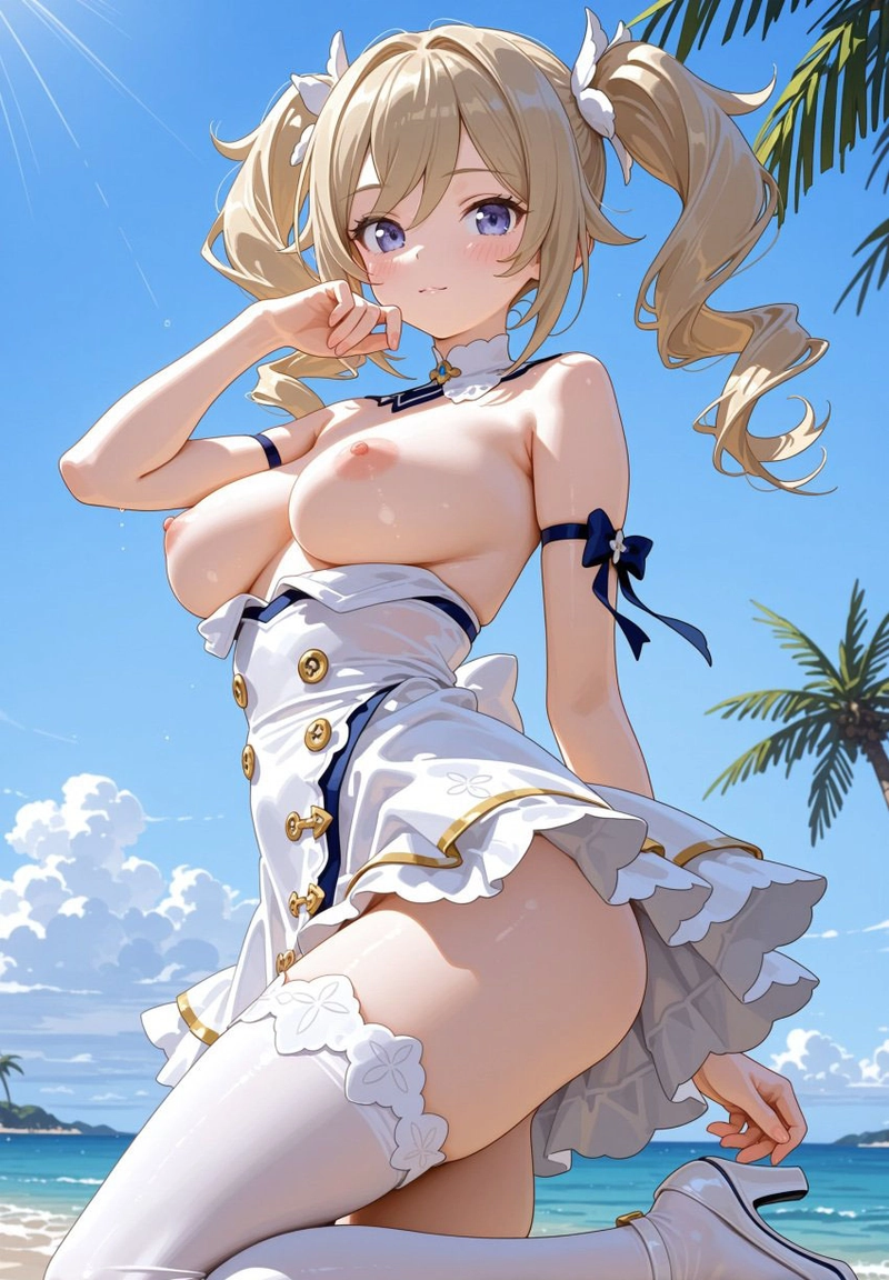 barbara hentai khoe vú